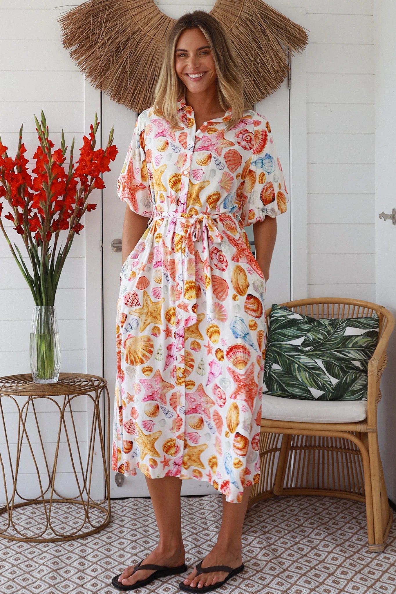 Maya Shirt Midi Dress