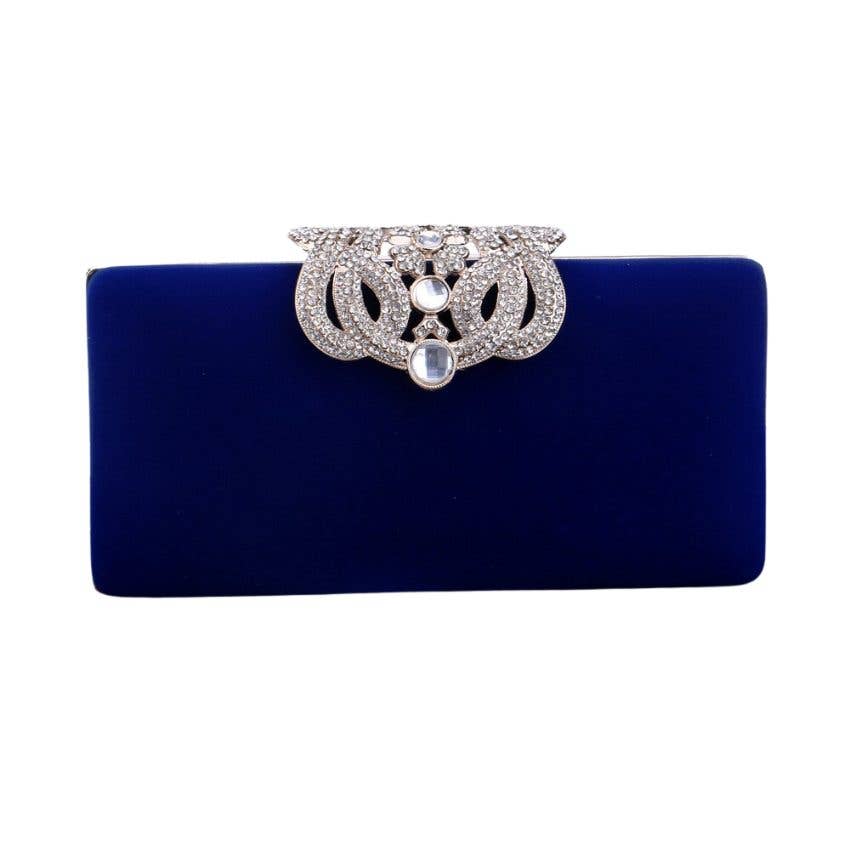 Alissa Blue Evening Handbag