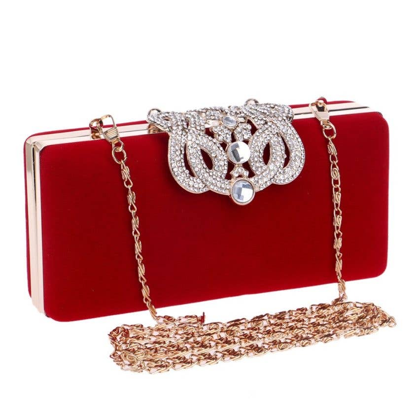 Alissa Red Evening Handbag