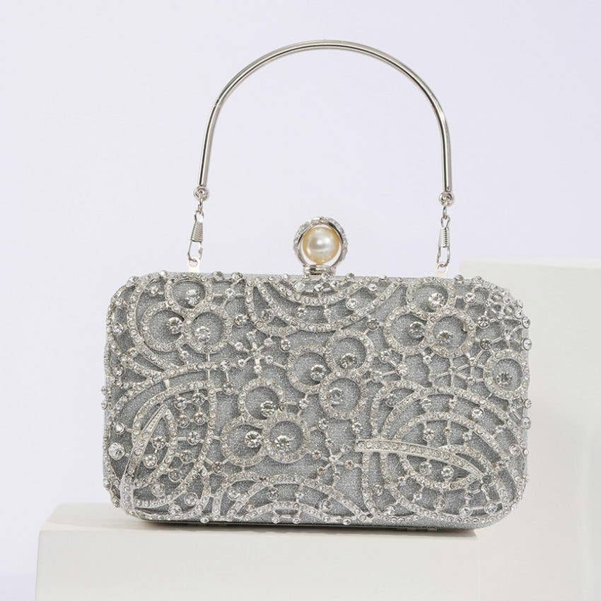 Salma Silver Vera May Evening Handbag