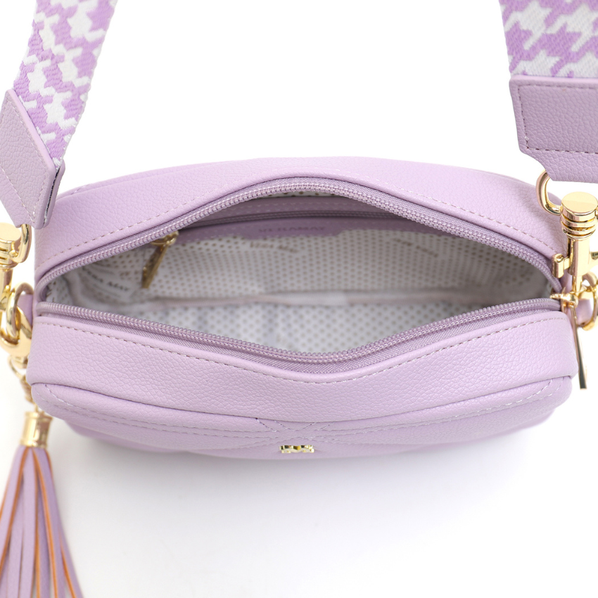 Amelia Purple Vera May Vegan Crossbody Handbag