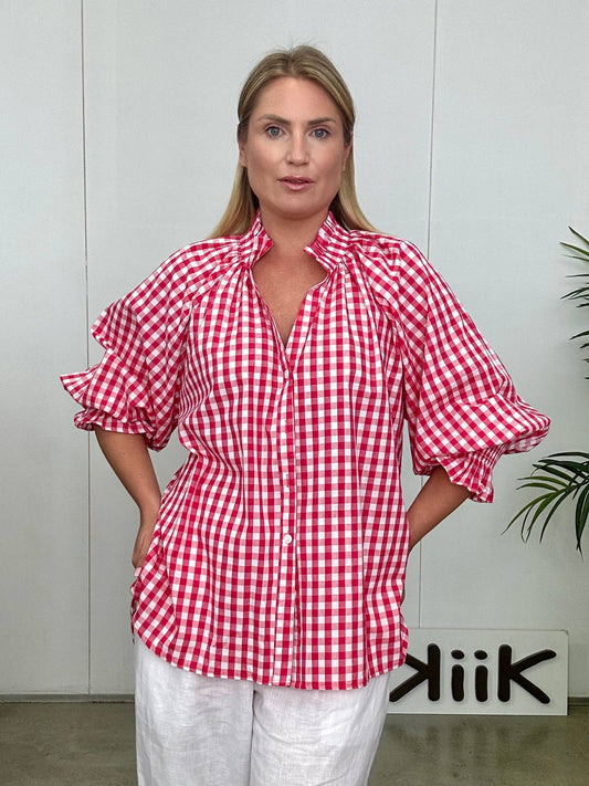 Ellen Gingham Top